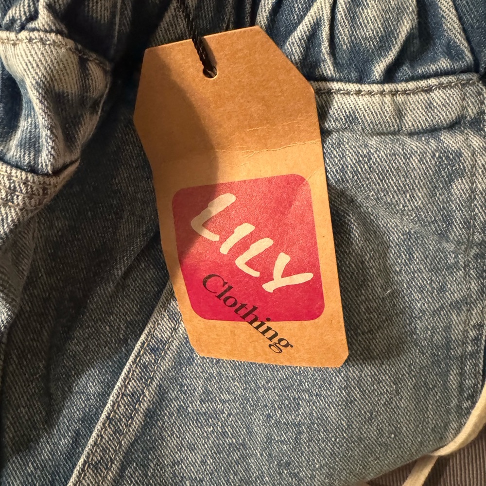 NWT‼️ Denim drawstring jean - Picture 2 of 3